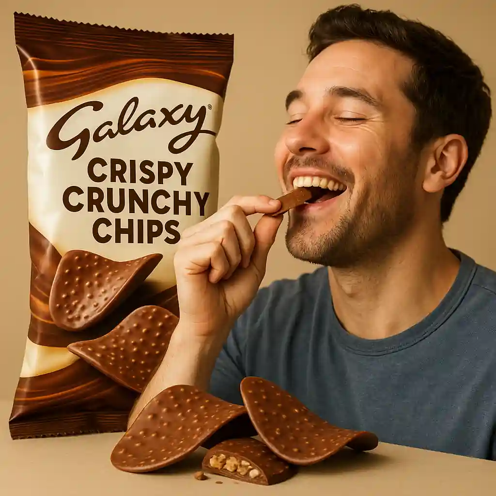Spec Ad for Galaxy, galaxy crispy crunchy chips.